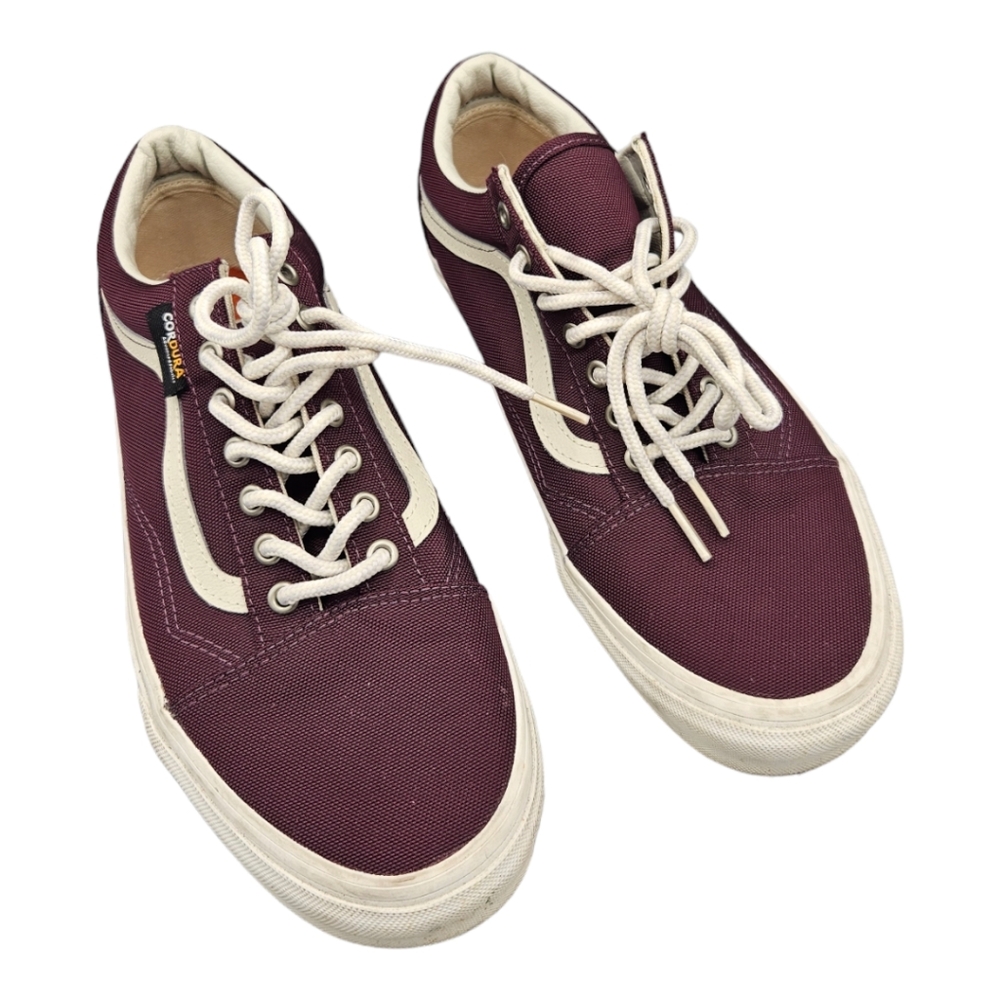 USED Vans Old Skool Cordura Port Royale/Marshmallow Sneakers Low-Top Shoe SZ 11